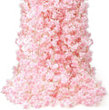 6-Piece 35.4ft Artificial Cherry Blossom Garland, Silk Sakura Vine for Spring Wedding and Home Decor